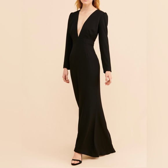 Anthropologie Black Gown x Camilyn Beth - Picture 1 of 5